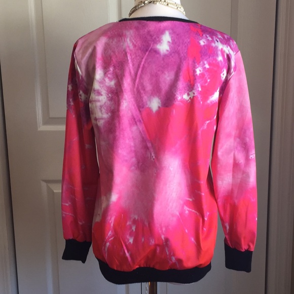 Tie-dye third eye hamsa sweater - Picture 3 of 3